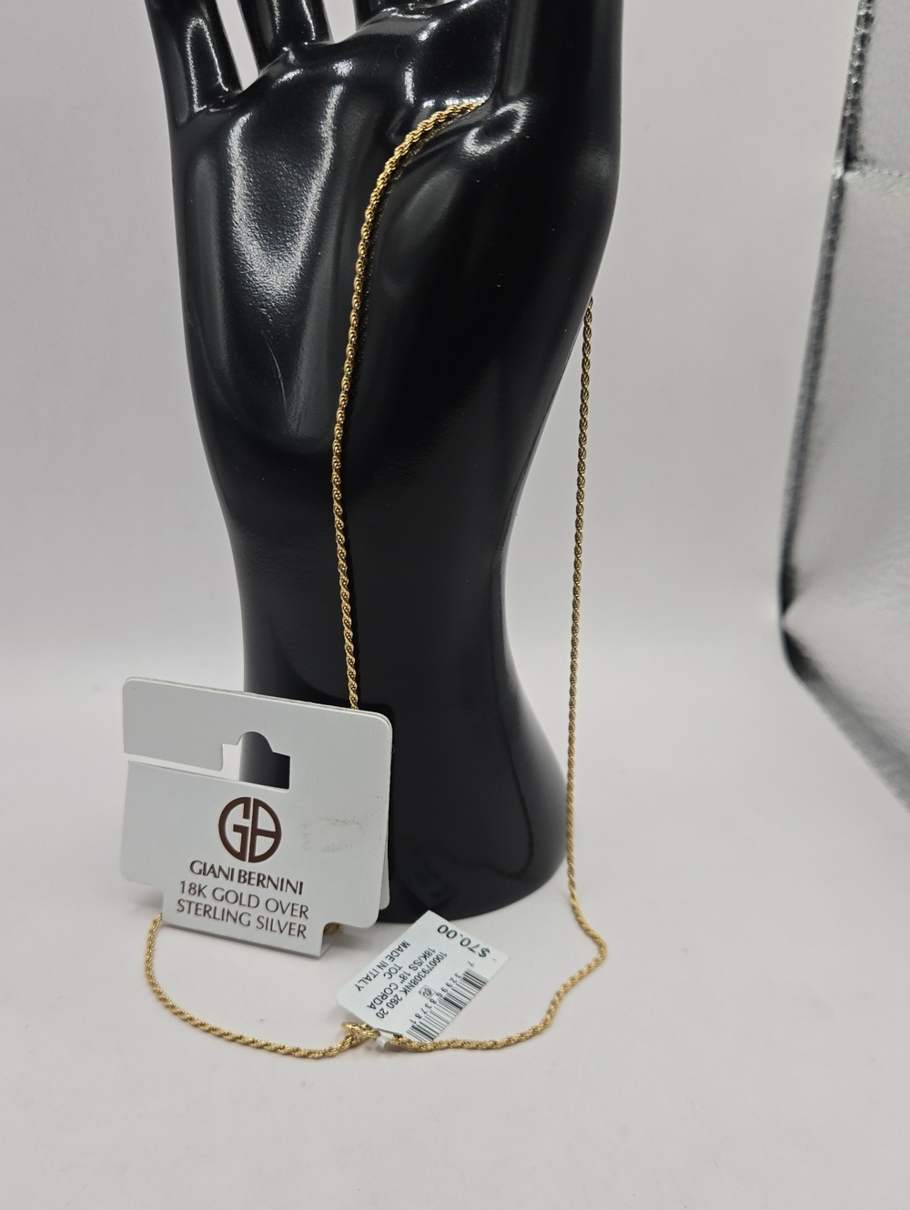 NEW Giani Bernini Gold Rope Chain Necklace